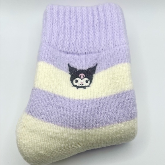 Sanrio Other - Sanrio Kuromi Cozy Cuff Stripped Lounge Socks